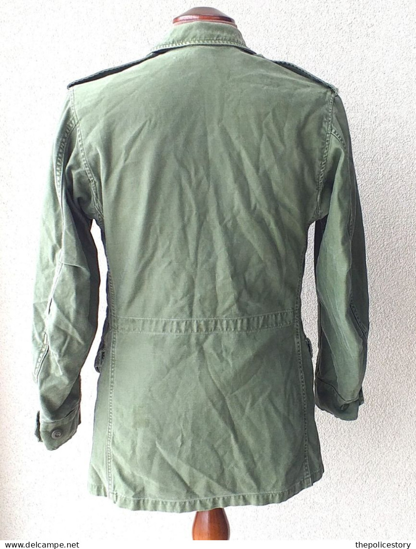 Field Jacket U.S. Army Coat Man's Cotton W/R Sateen O.D. tg.XS anni 60 originale