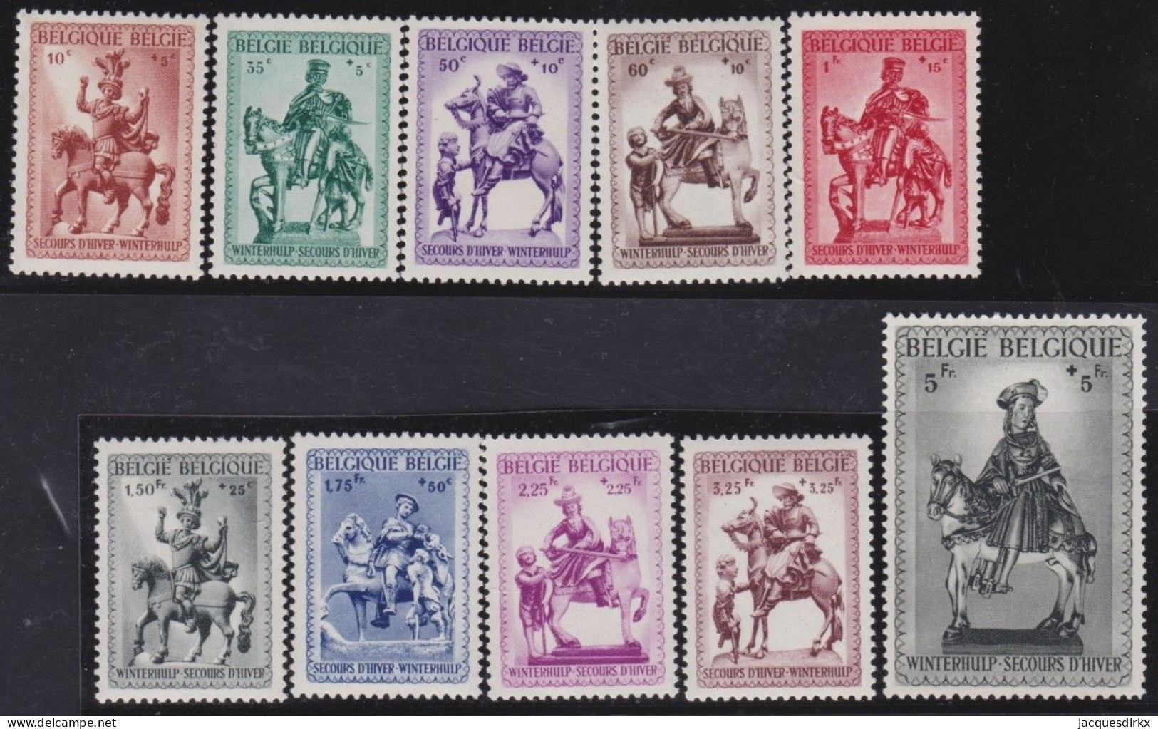 Belgie  .   OBP    .    583/592    .     **       .  Postfris   .   /    .   Neuf Avec Gomme Et SANS Charnière - Neufs