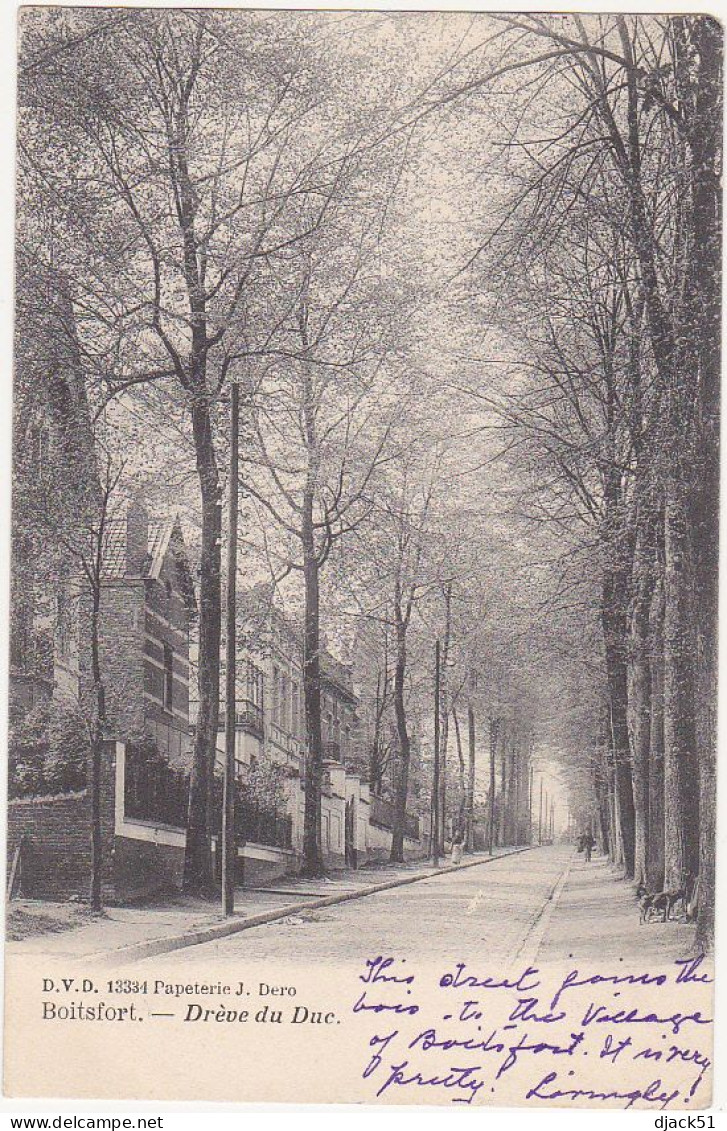 Belgique / Boitsfort - Drève Du Duc - 1910 - Zonder Classificatie