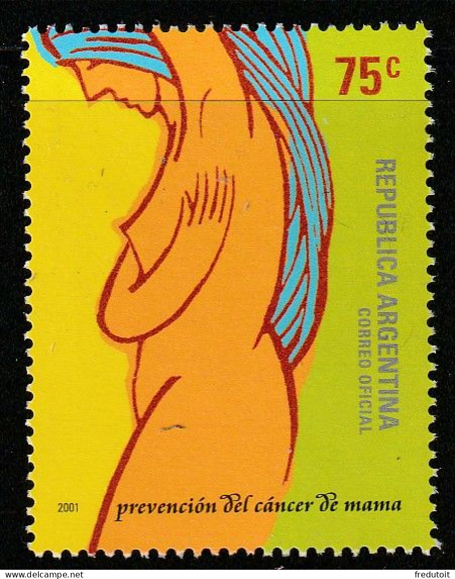 ARGENTINE - N°2245 ** (2001) Prévention Du Cancer Du Sein - Nuevos