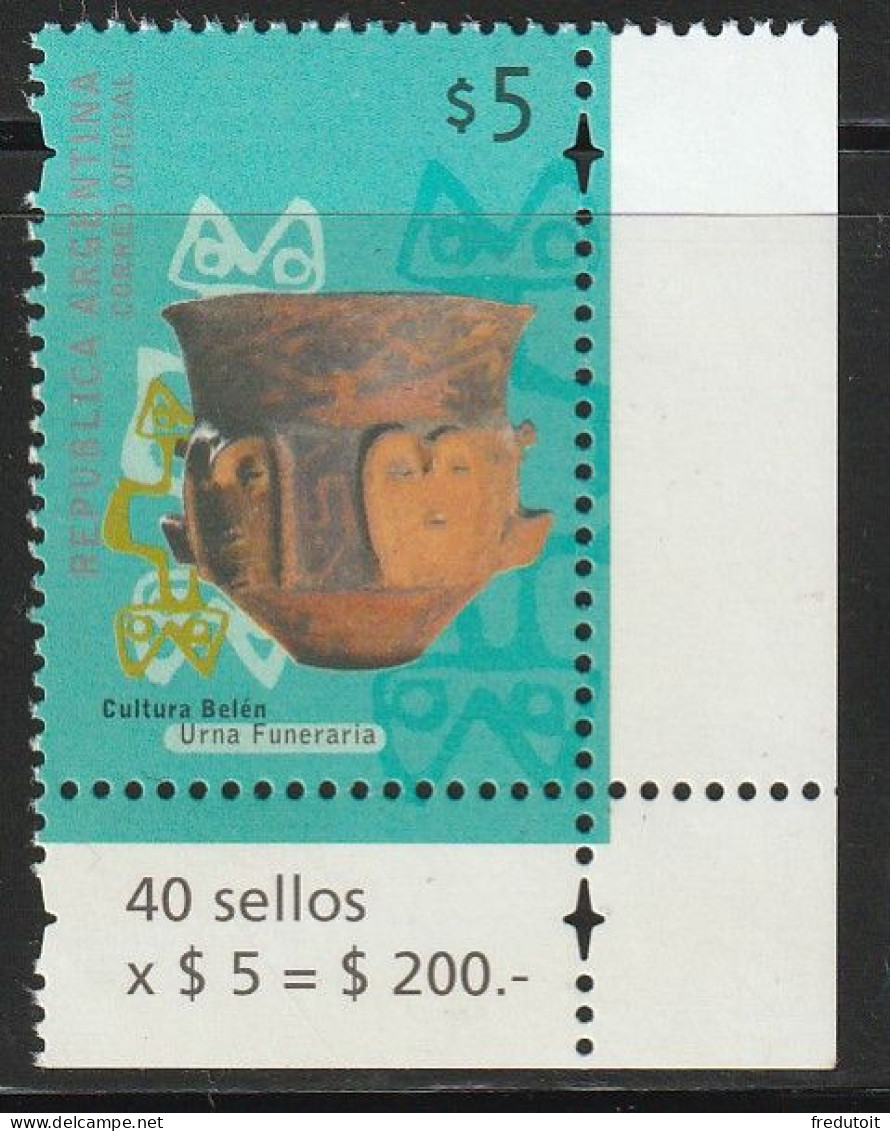 ARGENTINE - N°2191 ** (2000) Archéologie - Unused Stamps