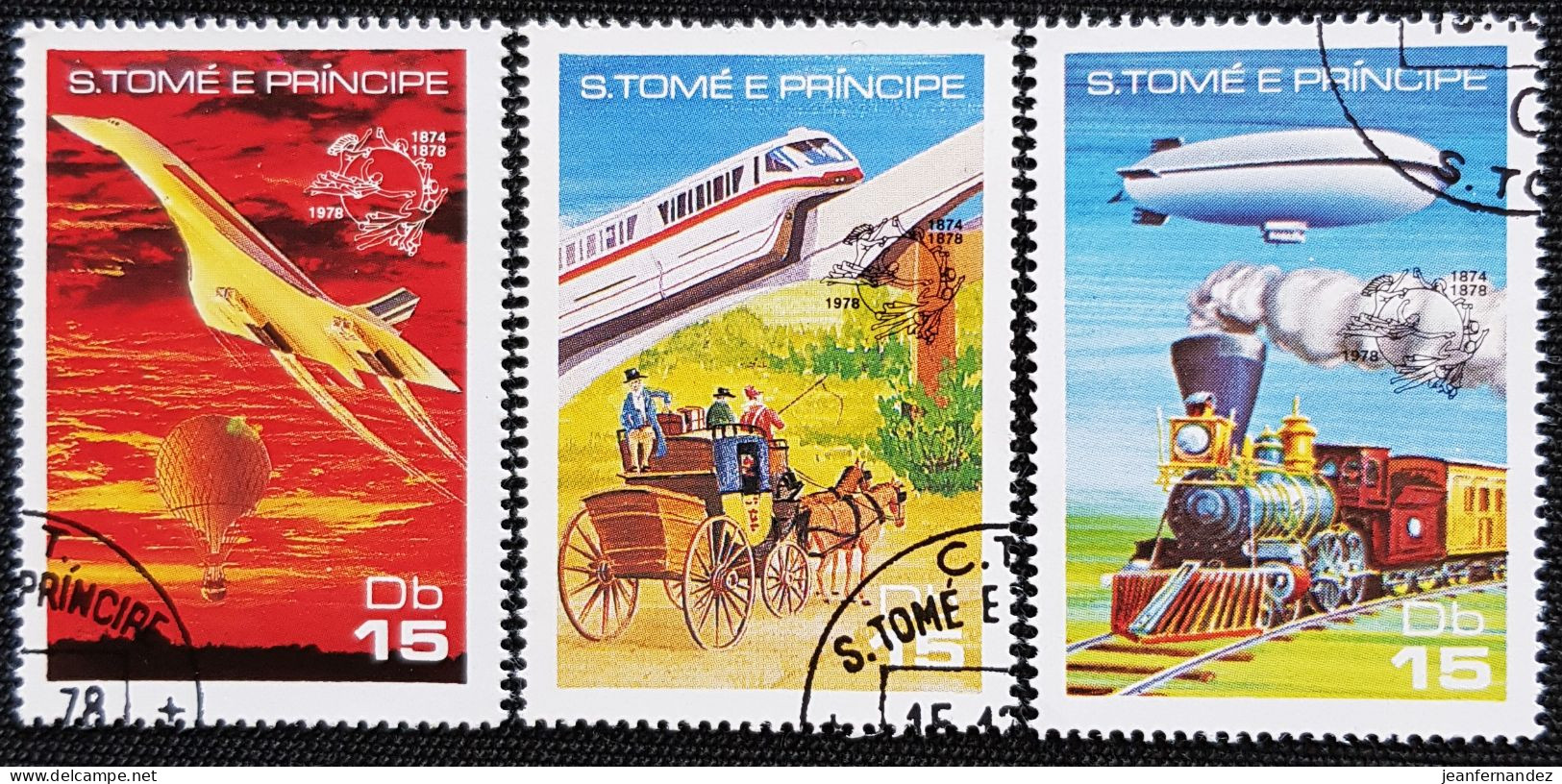 Sao Tome Et Principe 1978 The 1st Anniversary Of The Accession To The Universal Postal Union  Stampworld N° 551_553_554 - São Tomé Und Príncipe