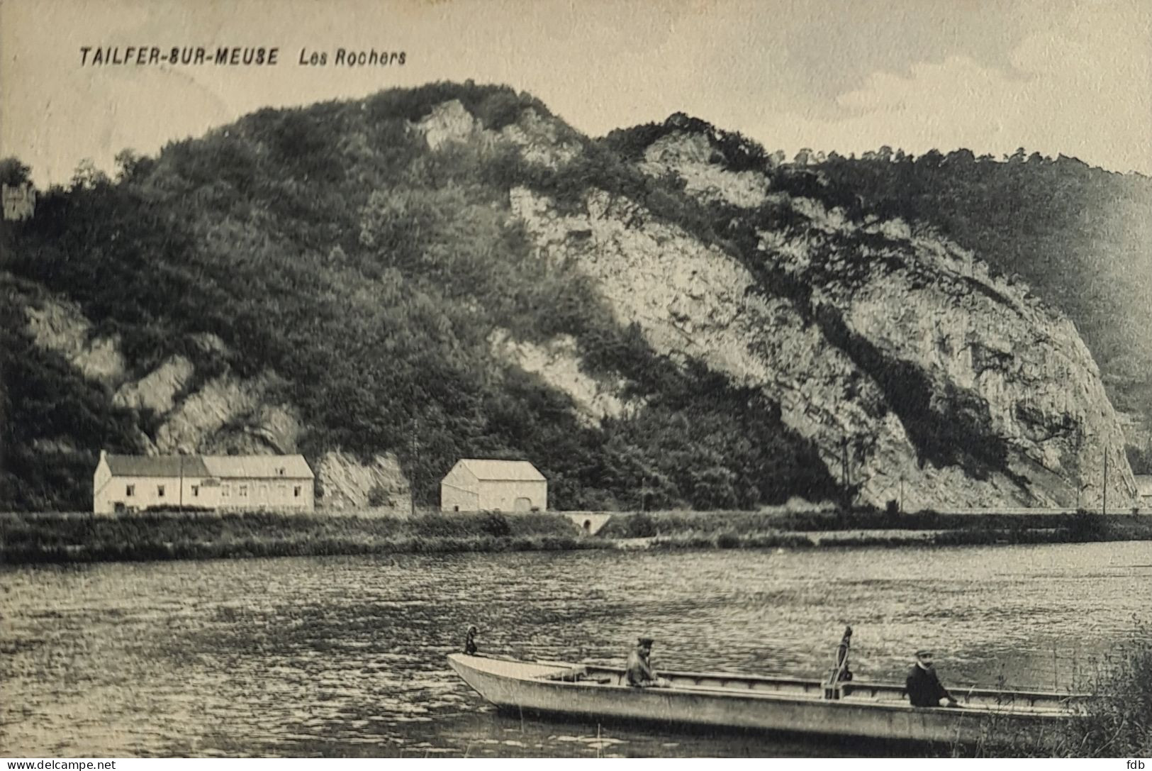 Tailfer  Sur Meuse - Lustin  - Les Rochers - Barque Du Passeur - 1913 - Profondeville