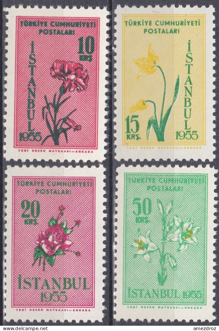 Turquie 1955 N° 1235-38 NMH ** Fête Des Fleurs De Printemps (A4) - Unused Stamps