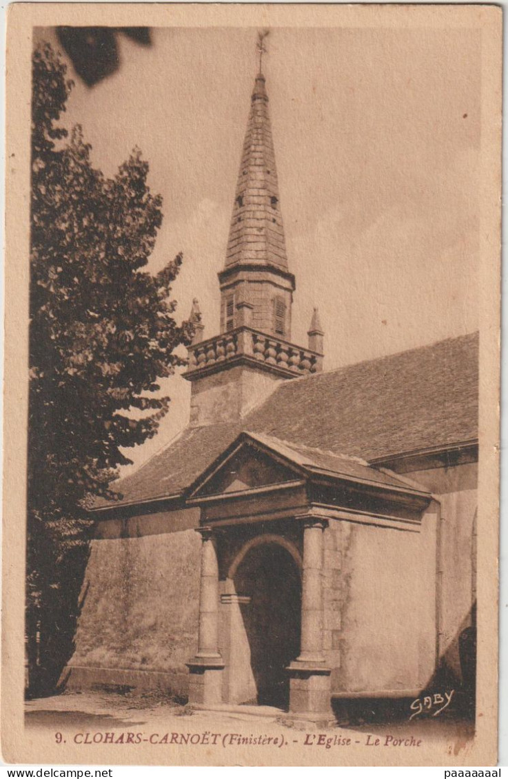 CLOHARS CARNOET  L EGLISE LE PORCHE - Clohars-Carnoët