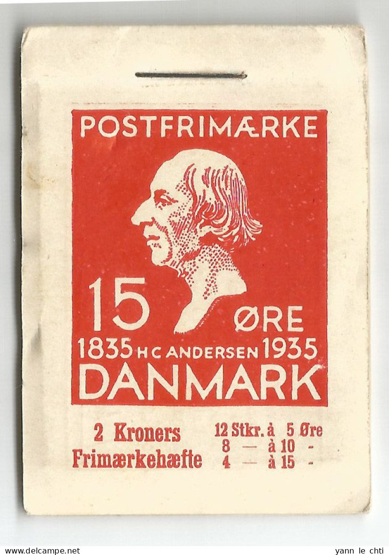 Danmark  Andersen Booklet  1935 Succes Chocolate   6 X 5 Ore , 1 X 10 Ore , 2 X 15 Ore Postfrimaerke - Carnets