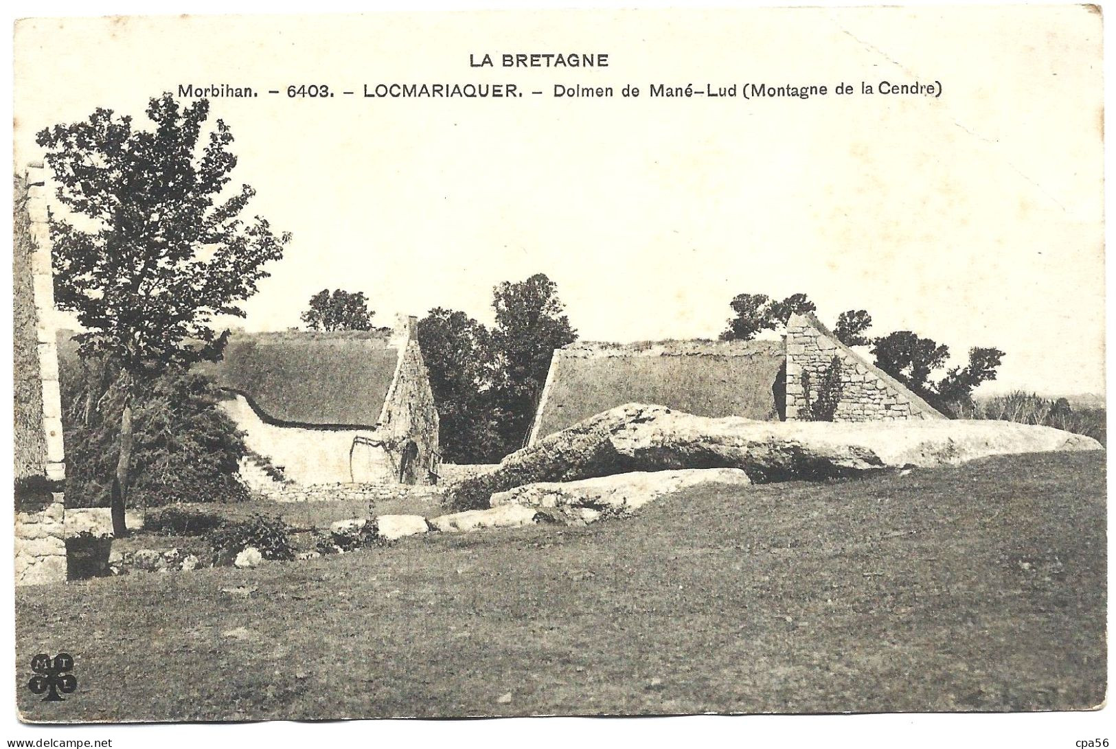LOCMARIAQUER - MTIL N°6403 - DOLMEN De MANÉ-LUD ( Montagne De La CENDRE ) M.T.I.L. - Locmariaquer