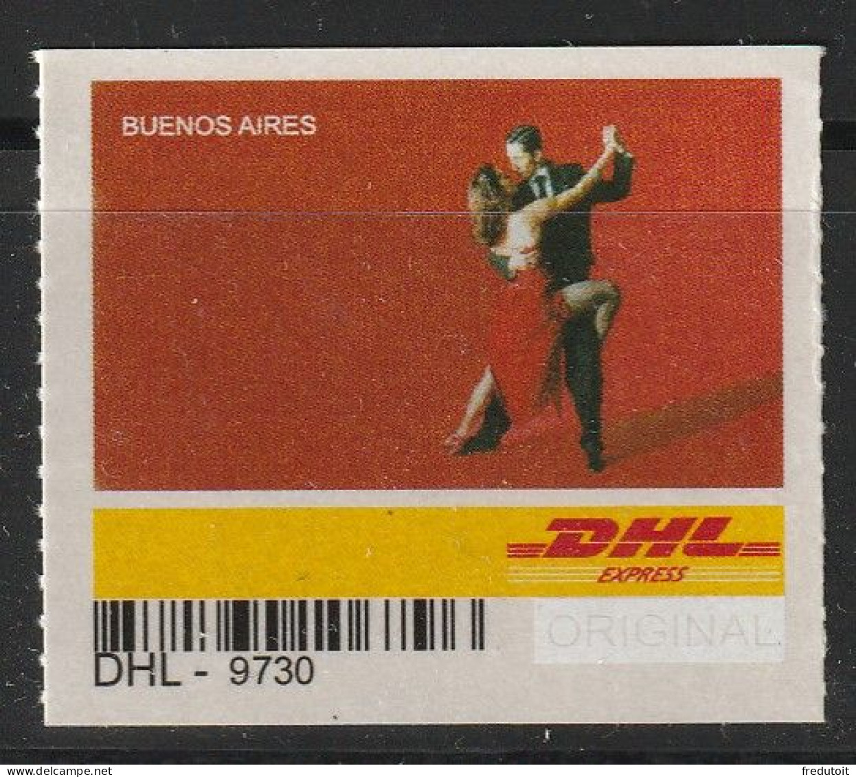 ARGENTINE - Poste Privée DHL ** (2009)  Adhésif : Le Tango - Unused Stamps