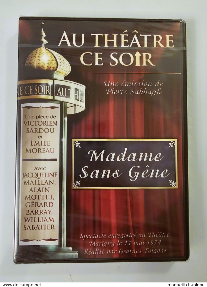DVD MADAME SANS GÊNE Avec Jacqueline MAILLAN (NEUF) - Cómedia