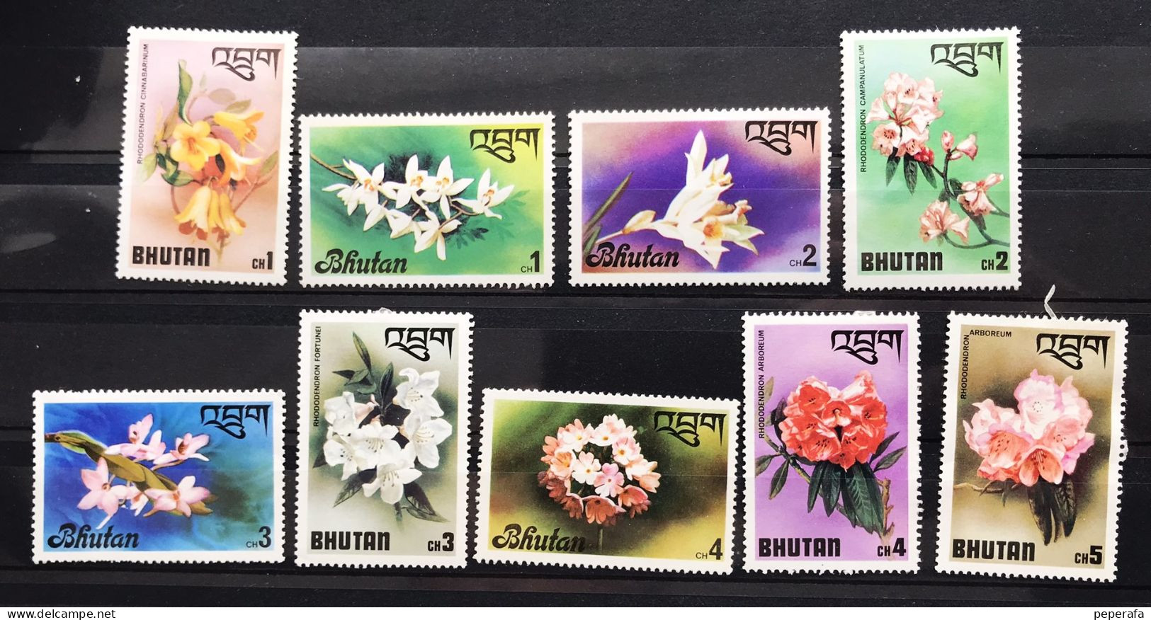 BHUTAN, COLECCIÓN  FLORA FLORES (LOTE 7) - Bhoutan