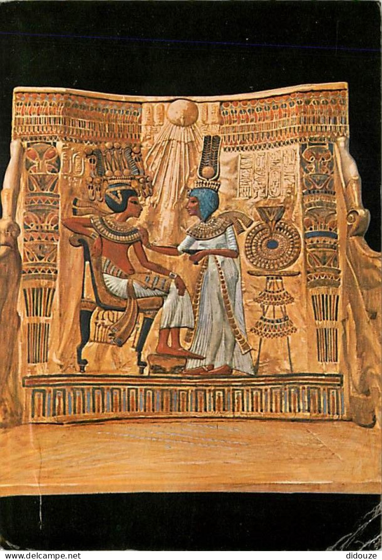 Egypte - Antiquité Egyptienne - Trésor De Toutankhamon - The Back Panel Of The King Throne - Voir Timbre - CPM - Voir Sc - Museums
