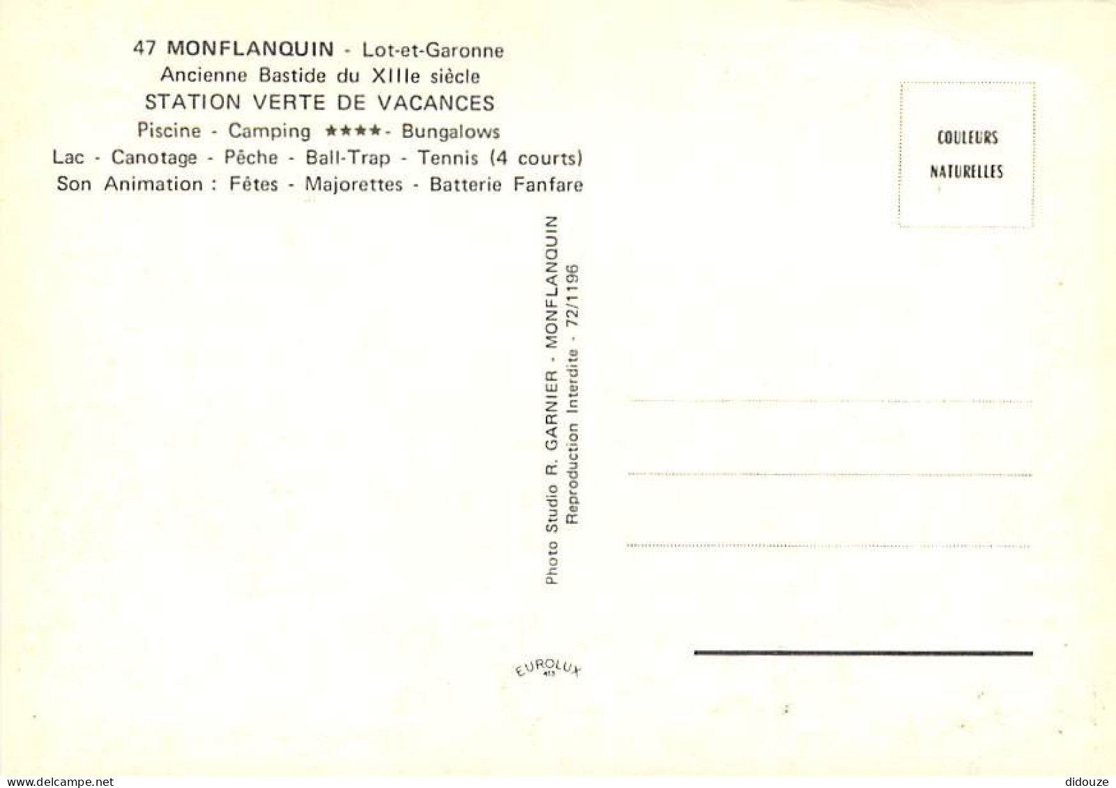 47 - Monflanquin - L'Eglise - Carte Neuve - CPM - Voir Scans Recto-Verso - Monflanquin