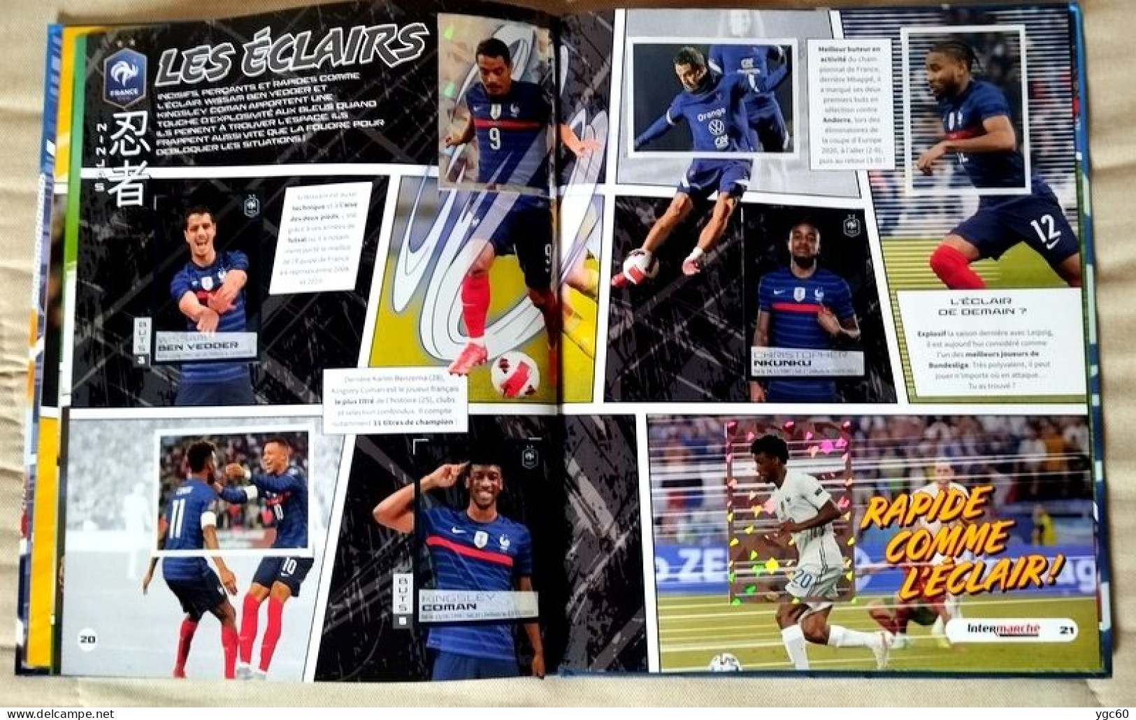 ALBUM FOOT PANINI "AU PLUS PRES DES BLEUS " QATAR 2022 - COMPLET (96 STICKERS)