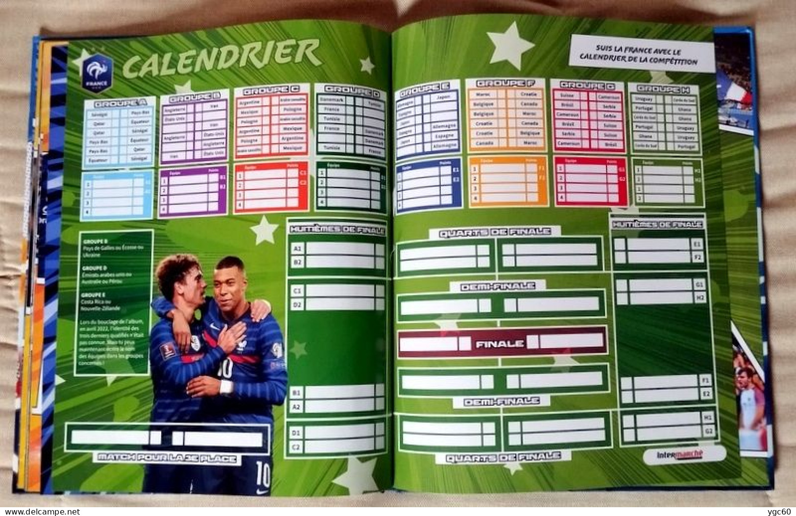 ALBUM FOOT PANINI "AU PLUS PRES DES BLEUS " QATAR 2022 - COMPLET (96 STICKERS)