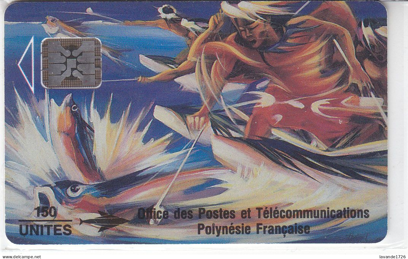 Télécarte 150 Unités "peche Aux Cailloux" Etat Luxe SC5 N° De Série 44184 Rare - Polynésie Française