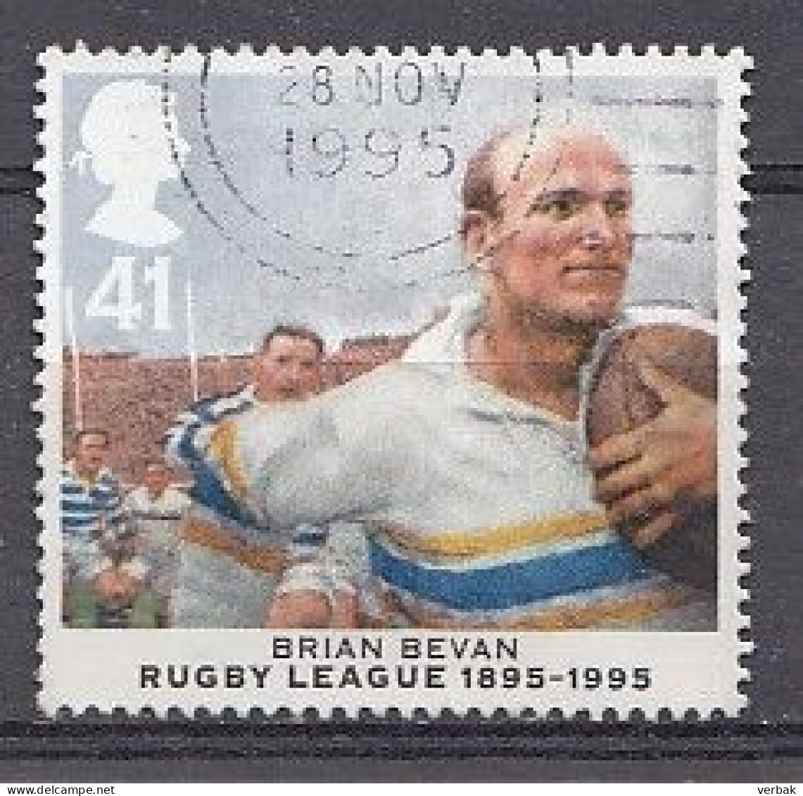Grande-Bretagne 1995  Mi.nr: 1595 100.Lahre Rugby-Liga   Oblitérés / Used / Gestempeld - Gebraucht