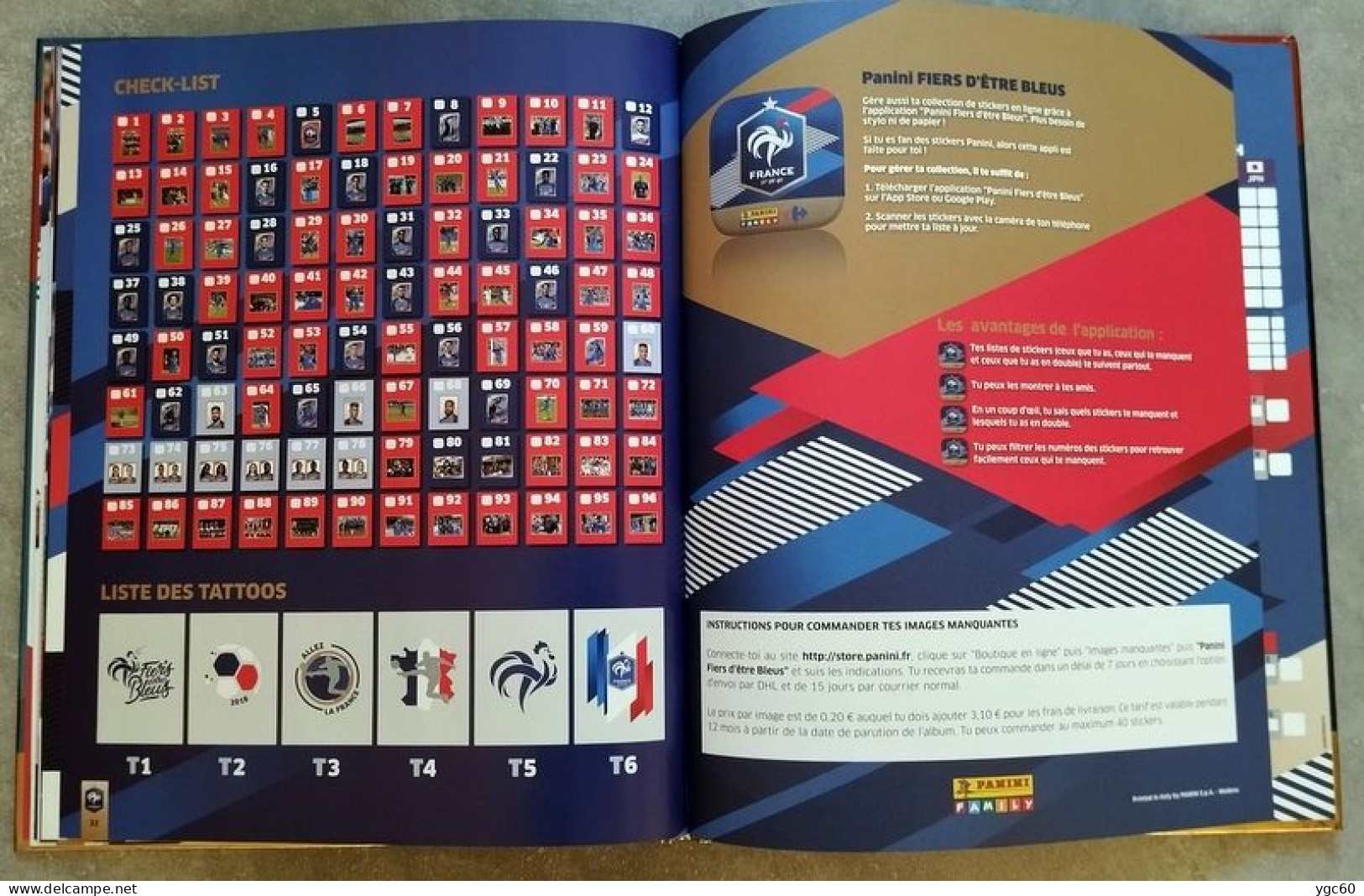 PANINI - ALBUM FOOT COMPLET " FIERS D'ÊTRE BLEUS " 20 ANS APRÈS 1998/2018