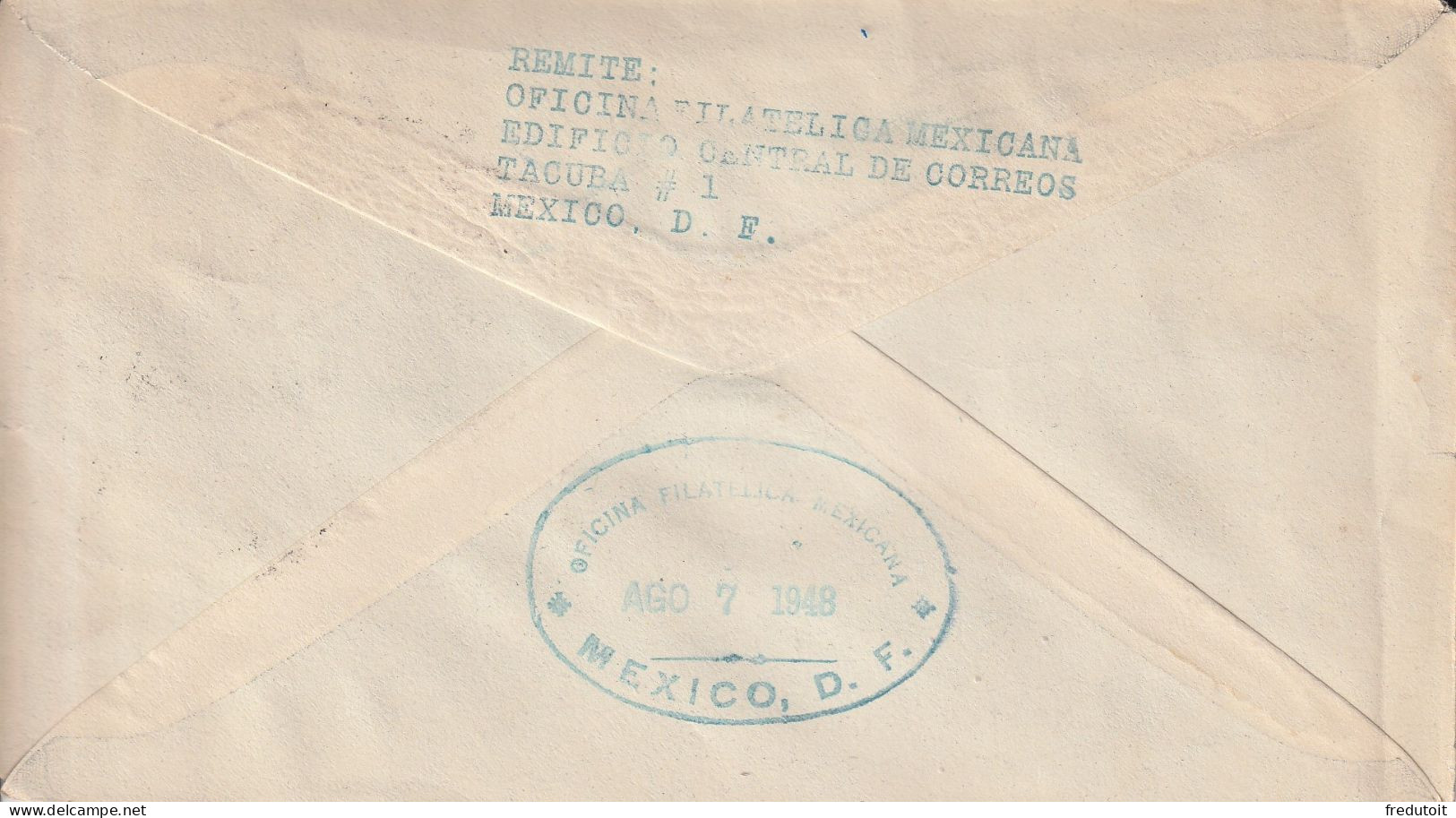 ENTIERS POSTAUX - MEXIQUE - Du 07/08/1948 Pour La Belgique - México