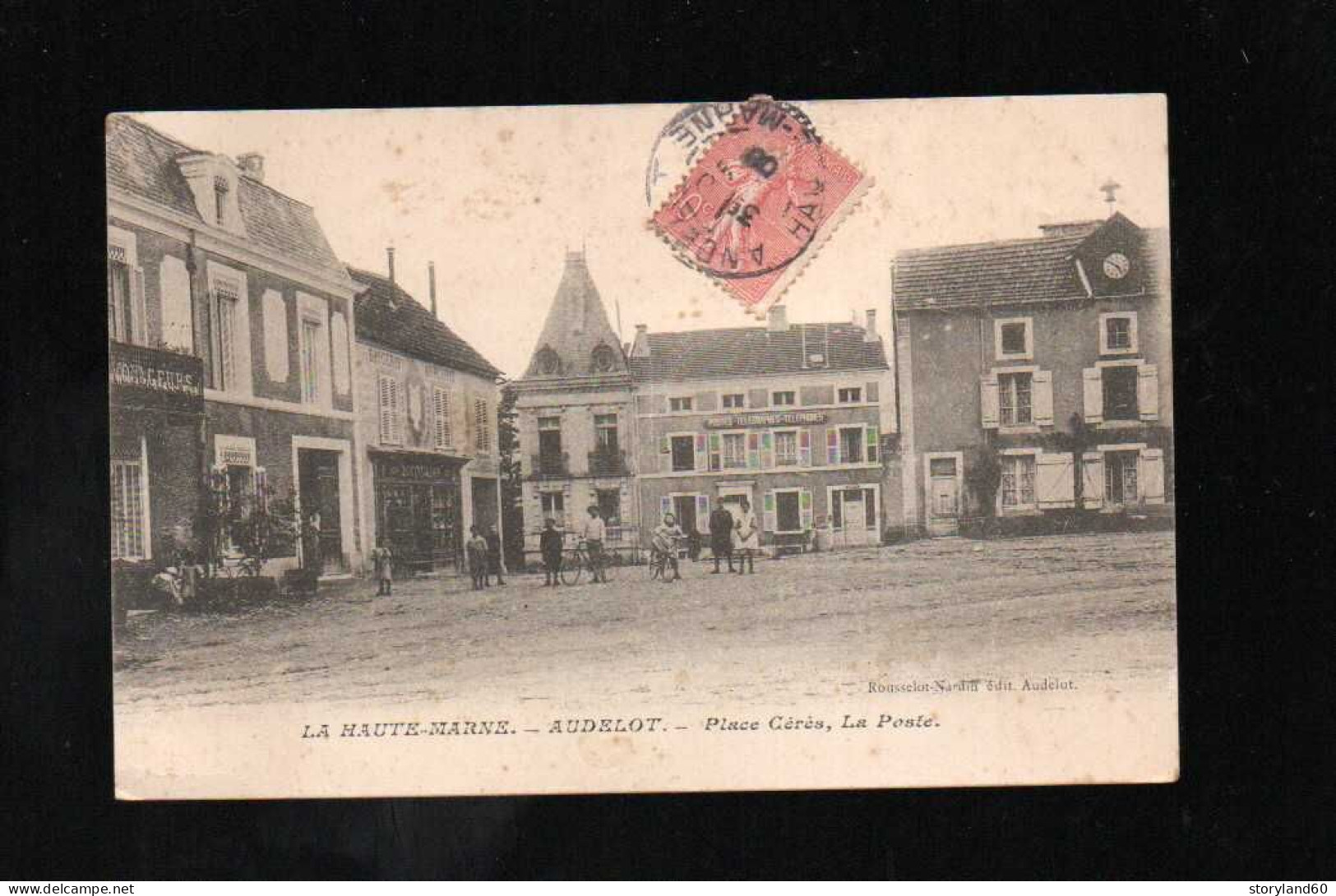 Cpa Andelot Place Cérès La Poste , - Andelot Blancheville