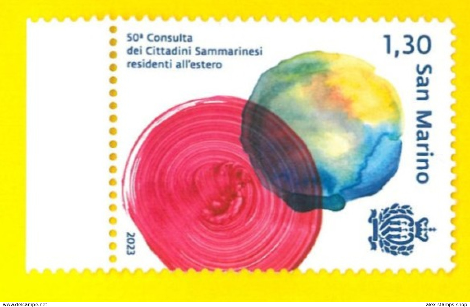 SAN MARINO 2023 50a Consulta Dei Cittadini Sammarinesi Residenti All'estero -New - Unused Stamps