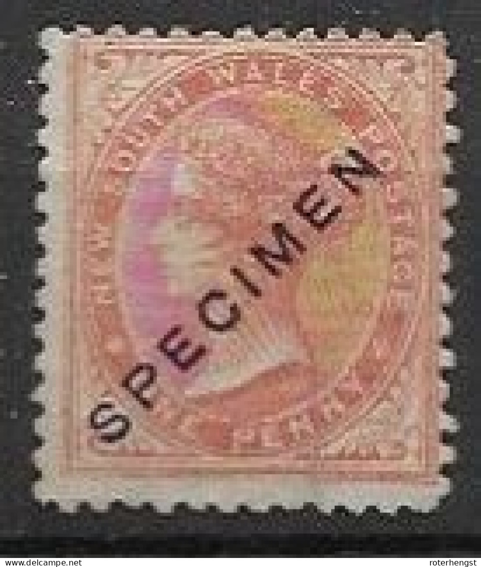 Australia Mint No Gum Specimen Double Lined 1 Watermark - Mint Stamps