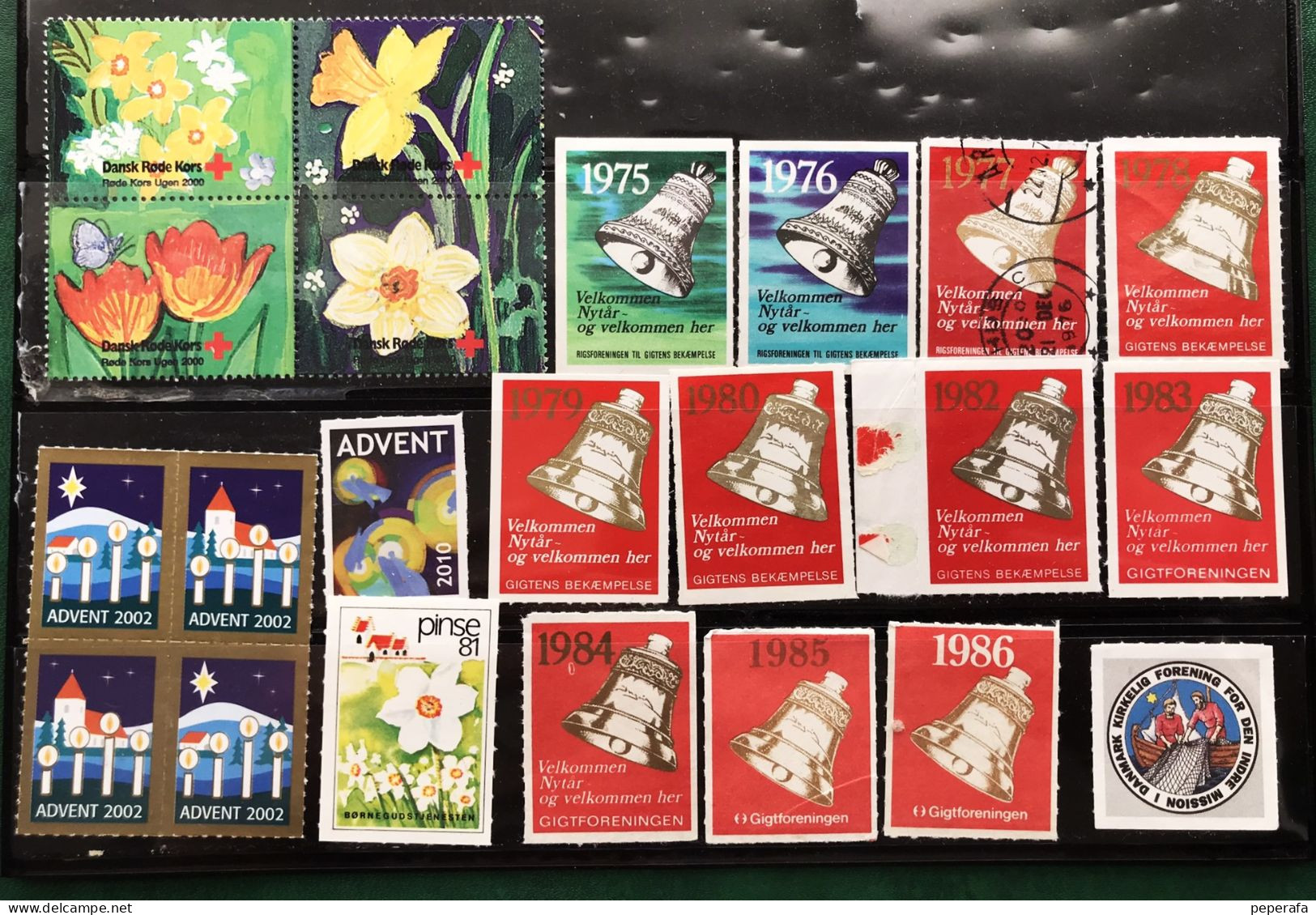 Denmark, COLLECTION Poster Stamp Mærker Cinderella Vignette ADVENT GIGTFORENINGEN - Variétés Et Curiosités