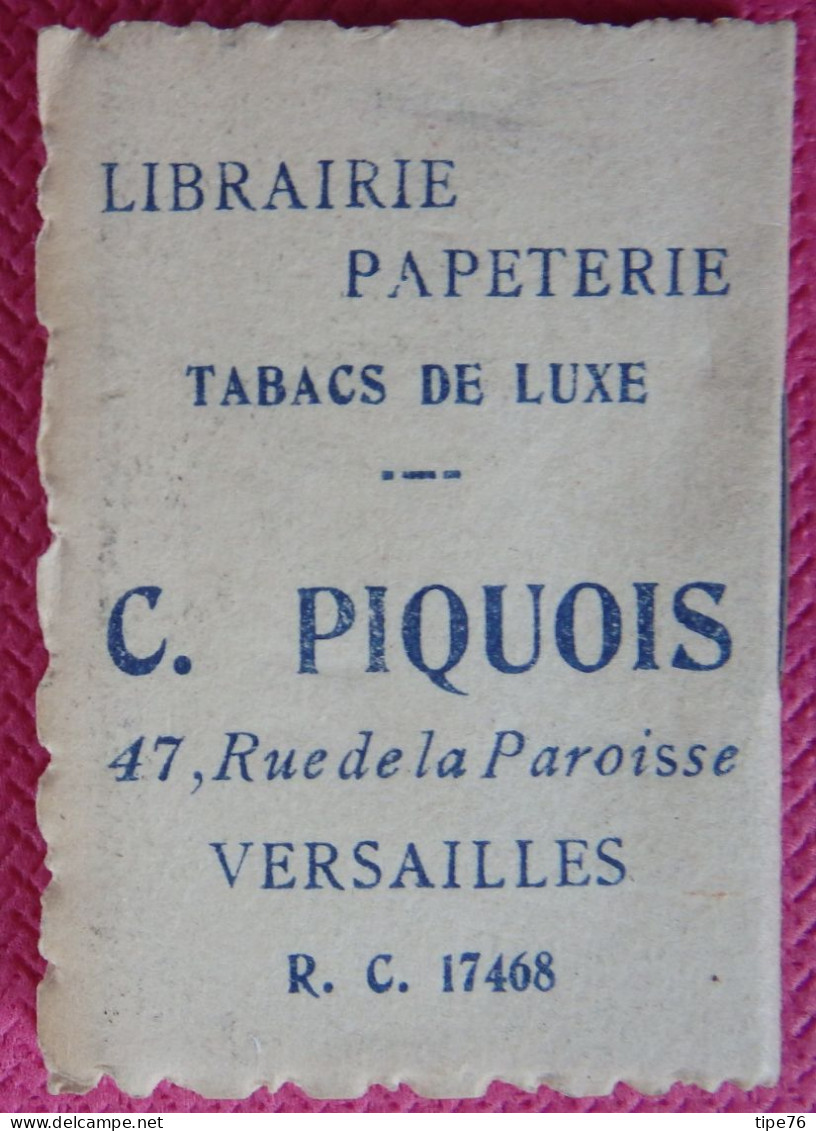 Mini Petit Calendrier De Poche 1936 Trianon Le Colombier  Librairie Piquois Versailles Rue De La Paroisse Yvelines - Formato Piccolo : 1921-40