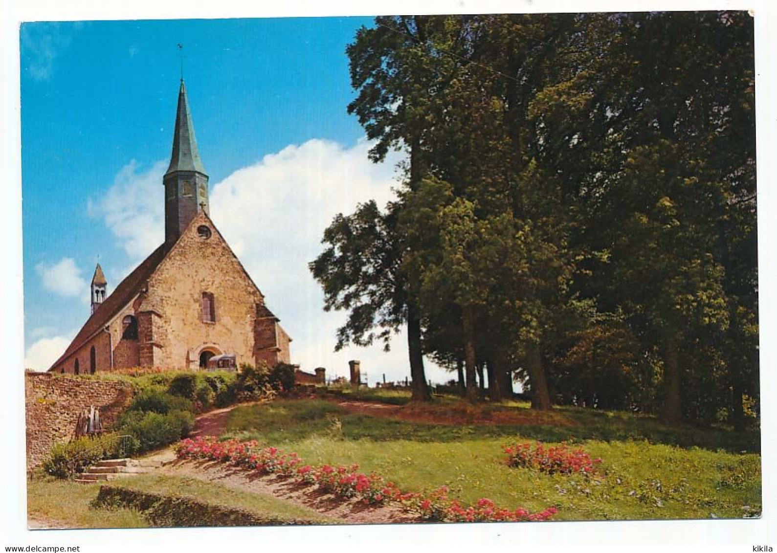 CPSM  10.5 X 15  Orne SOLIGNYS-LA-TRAPPE L'Eglise Et Le Jardin Public - Moulins La Marche