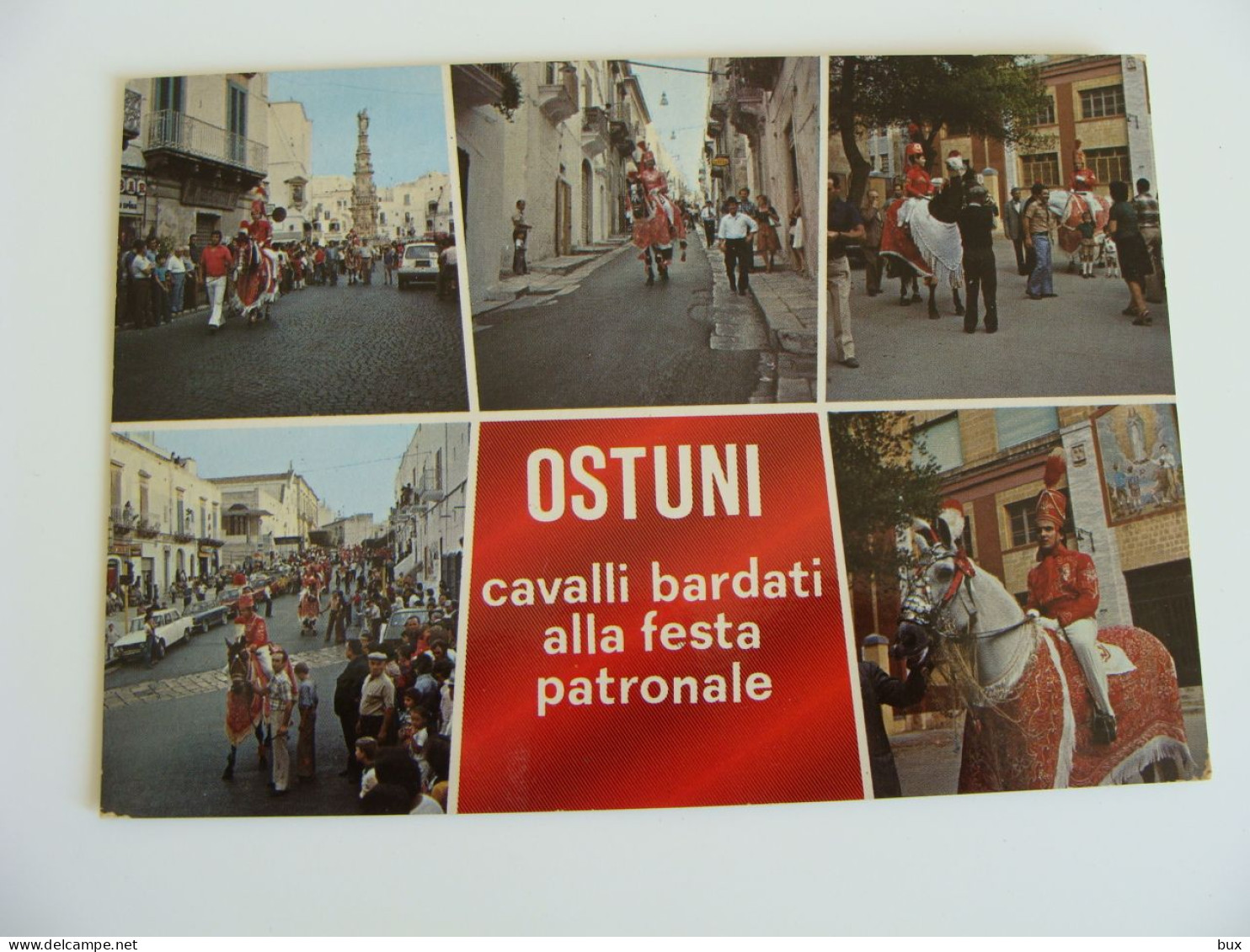 OSTUNI   FESTA PATRONALE CAVALLO     BRINDISI PUGLIA  VIAGGIATA  COME DA FOTO - Brindisi