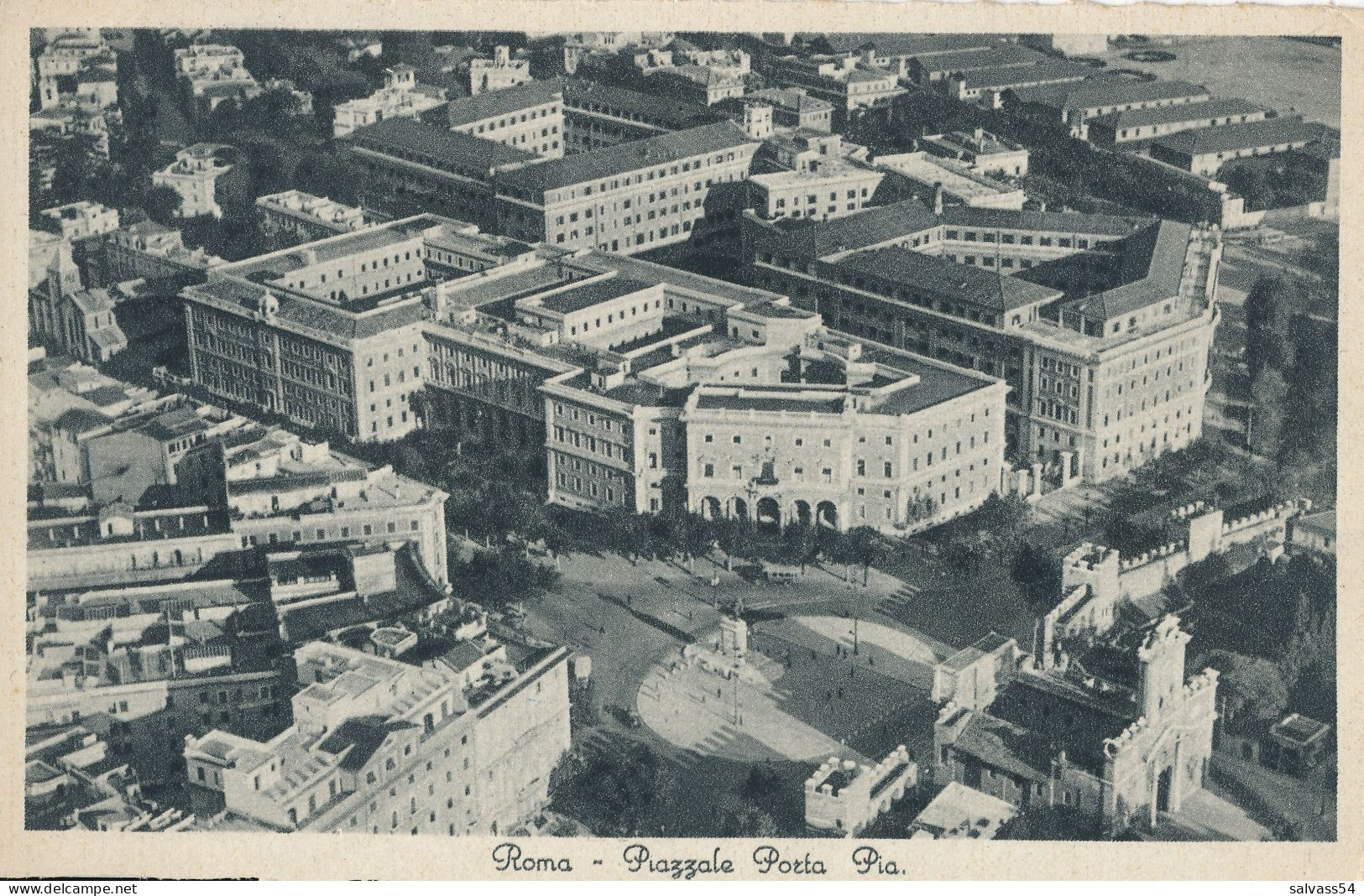 ITALIE - ITALIA - LAZIO - ROMA : Piazzale Porta Pia - Vue Aérienne - Piazze