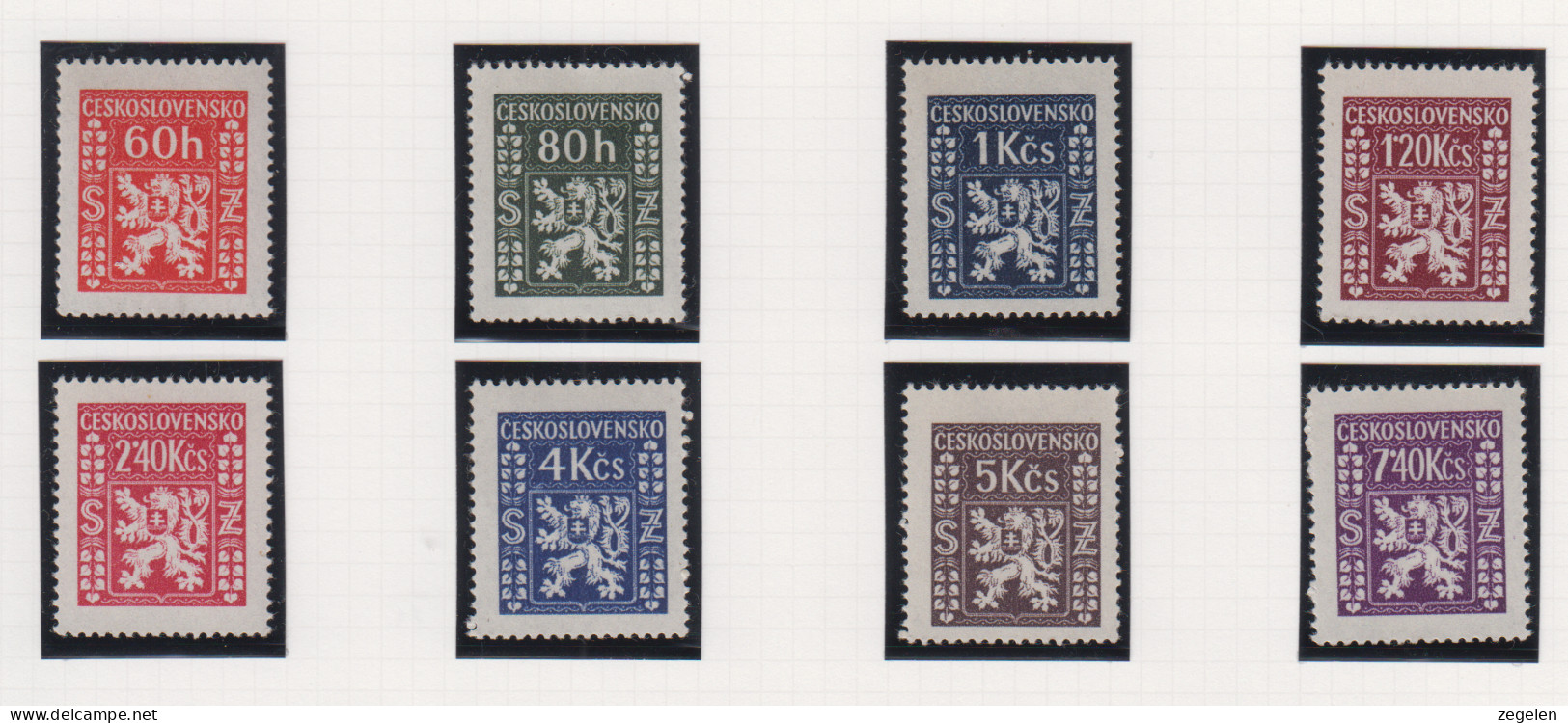 Tsjechoslovakije Michel-cat. Dienst 8/15 ** - Official Stamps