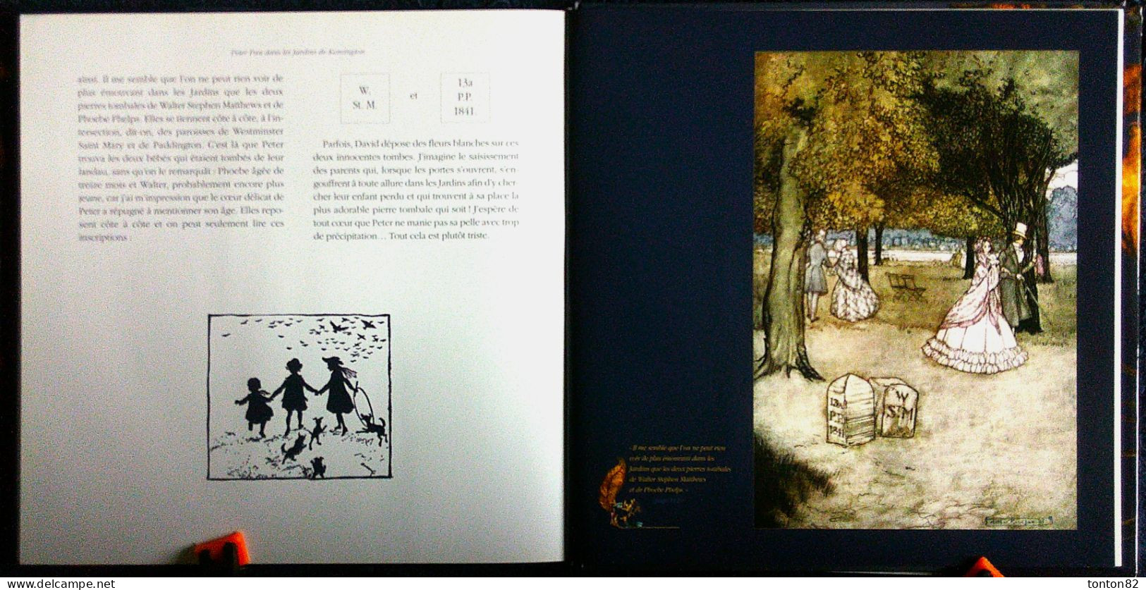 James Matthew / Arthur Rackham - PETER PAN dans les Jardins de Kensington - Édition Terre de Brume - ( 2010 ) .