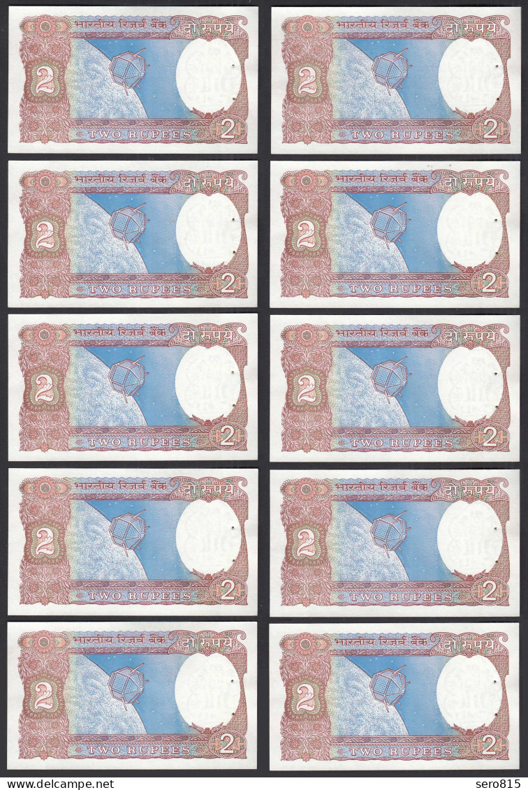 Indien - India - 10 Pieces A'2 RUPEES Pick 79i 1976 Letter B - UNC (1) Sign. 85 - Other - Asia