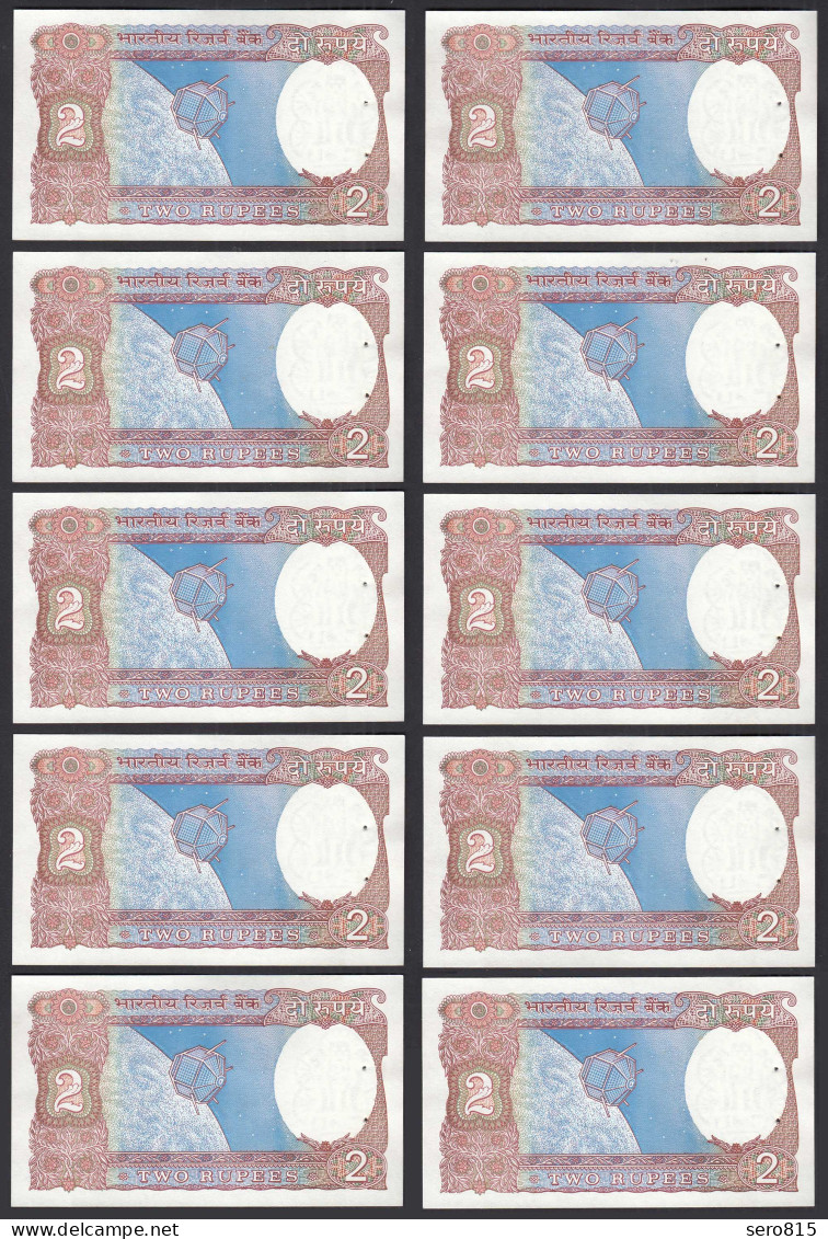 Indien - India - 10 Pieces A'2 RUPEES Pick 79i 1976 Letter B - UNC (1) Sign. 85 - Autres - Asie