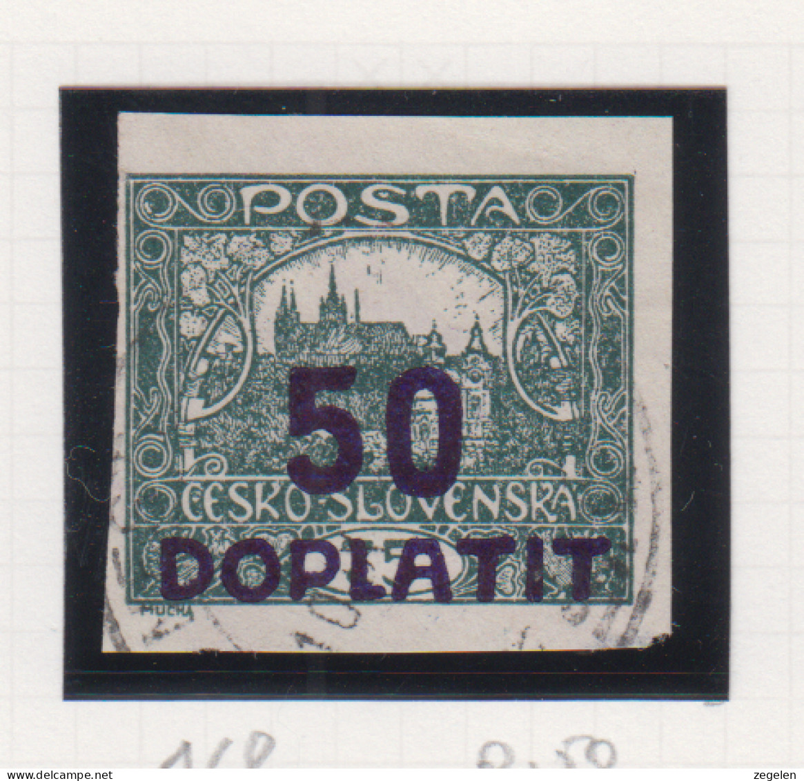 Tsjechoslovakije Michel-cat. Porto 16b Gestempeld - Timbres-taxe