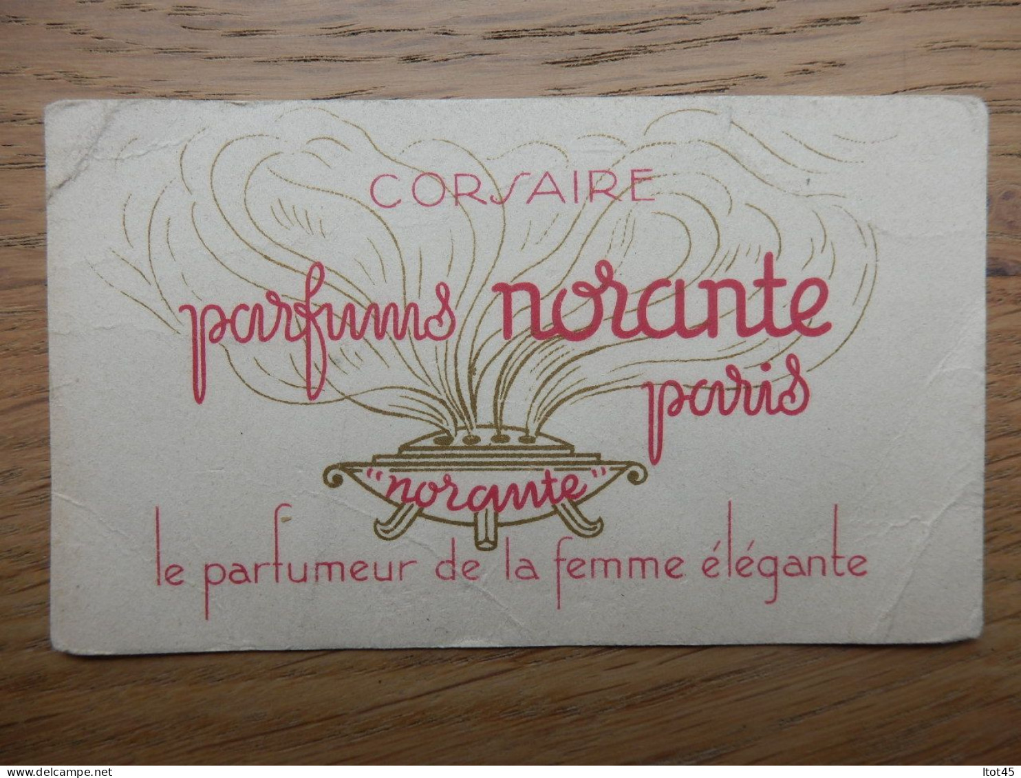 ETIQUETTES PARFUMS NORANTE PARIS CORSAIRE - Etiketten