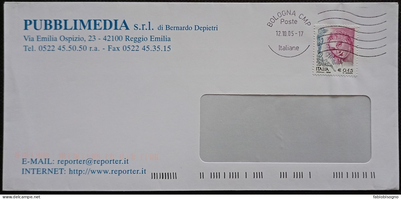 Bologna 12.10.2005  Donne E.0,45 - 2001-10: Storia Postale