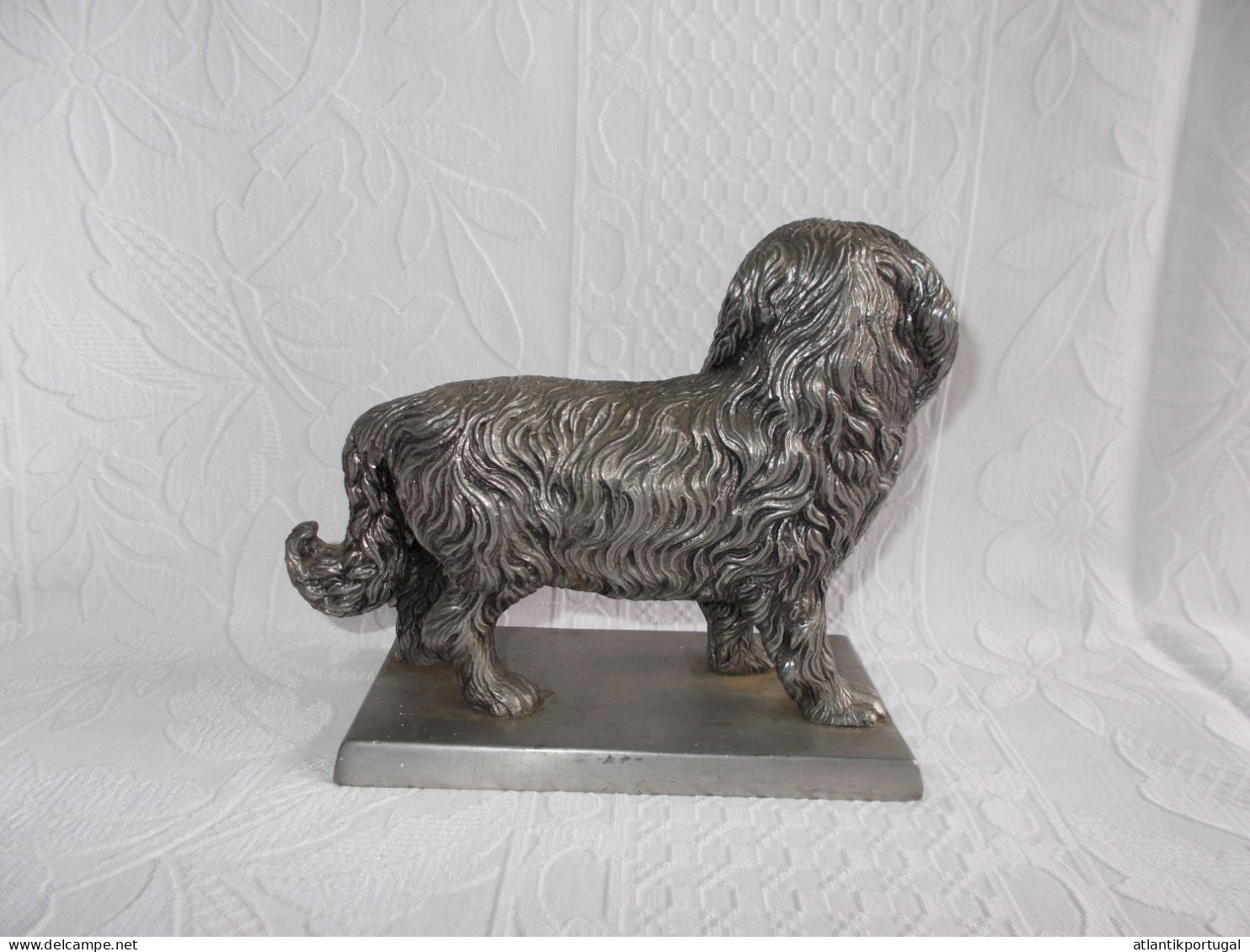 Hund Figur Zinn. Vintage