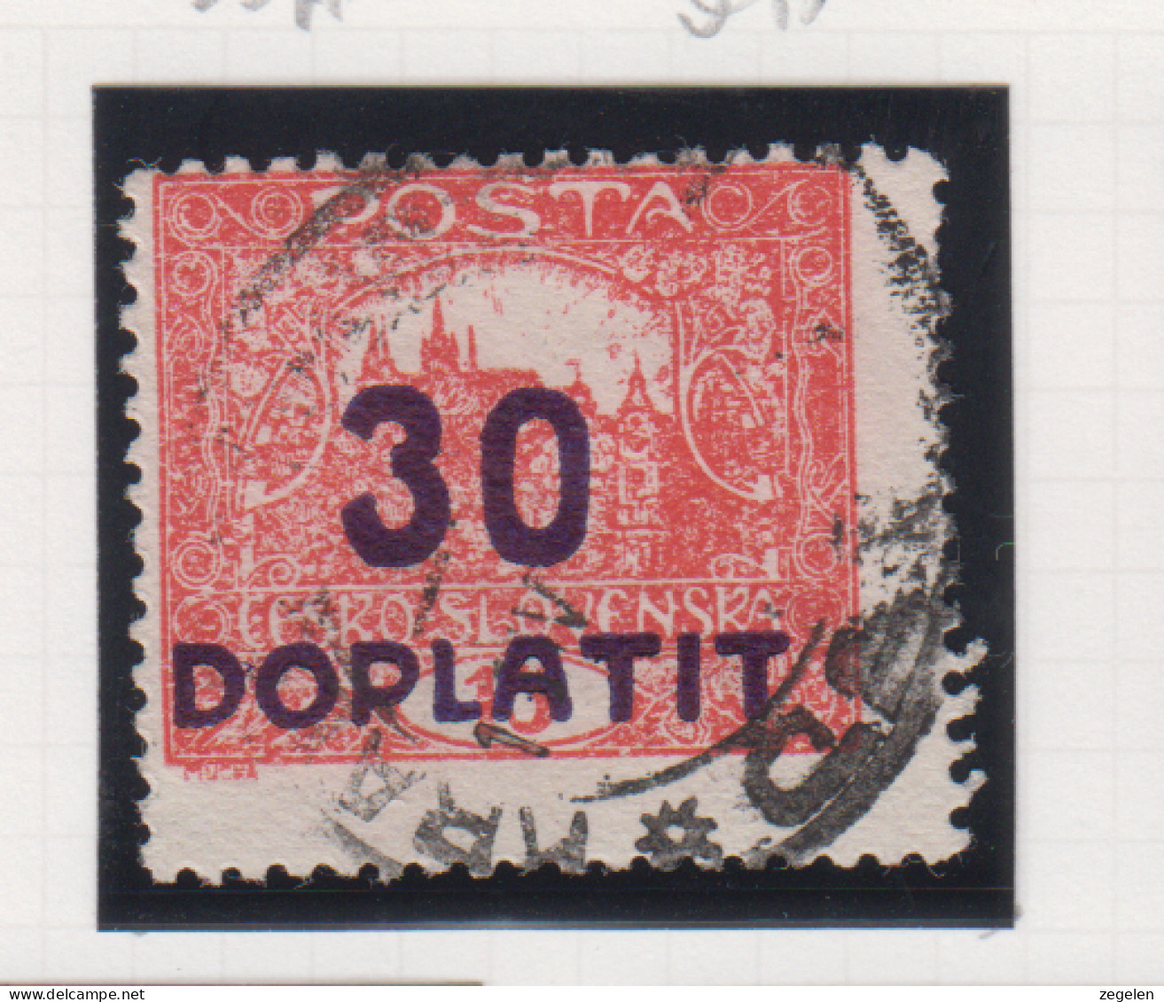 Tsjechoslovakije Michel-cat. Porto 35A Gestempeld - Postage Due