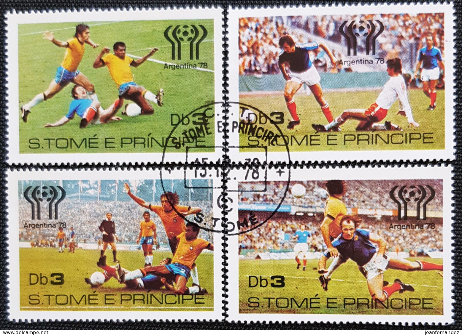 Sao Tome Et Principe 1978 Football World Cup - Argentina   Stampworld N° 566 à 569 Série Complète - São Tomé Und Príncipe