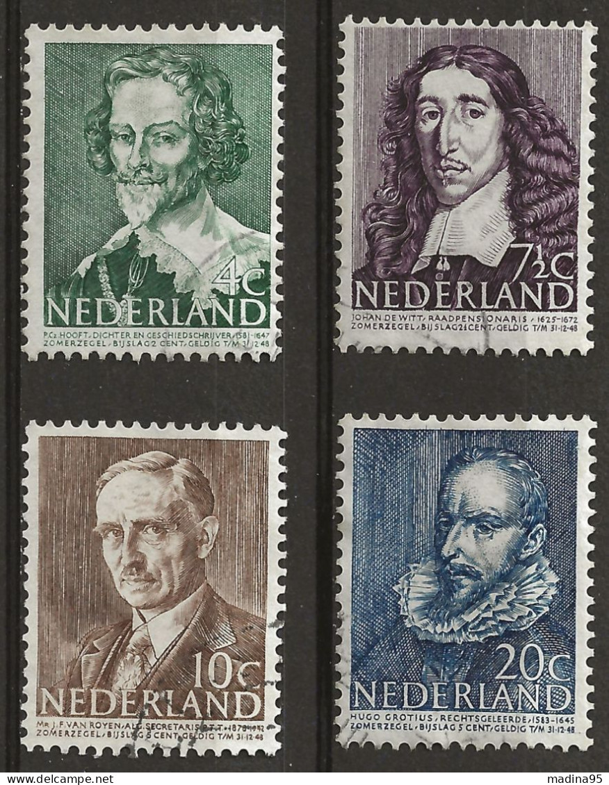 PAYS-BAS: Obl., N° YT 479 à 482, TB - Used Stamps