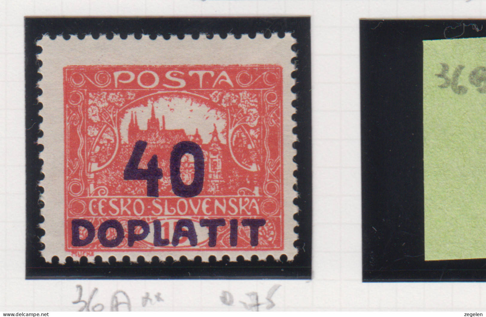 Tsjechoslovakije Michel-cat. Porto 36A ** - Postage Due