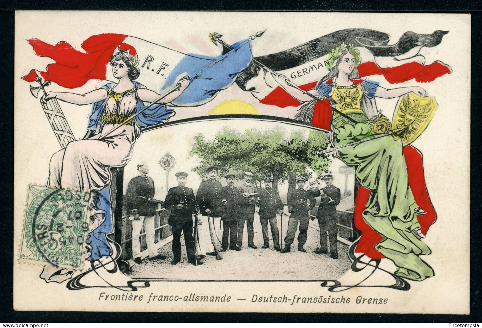 CPA - Carte Postale - Frontière Franco Allemande (CP24474OK) - Politie-Rijkswacht