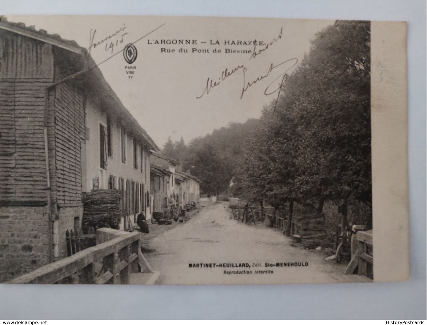 La Harazee, L'Argonne, Rue Du Pont De Biesme, 1915 - Givry En Argonne