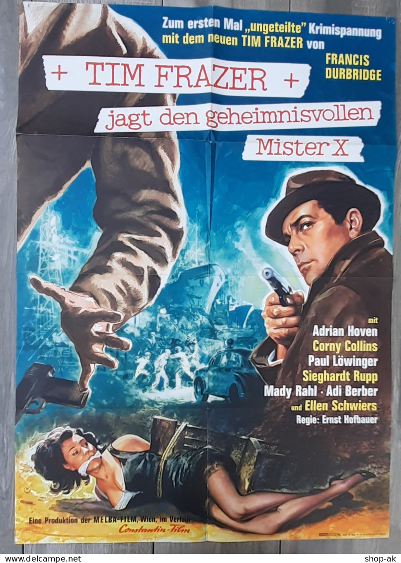 C4858/ Kinoplakat Tim Frazer Jagt Den Geheimnisvollen Mister X  Fr. Durbridge - Affiches & Posters