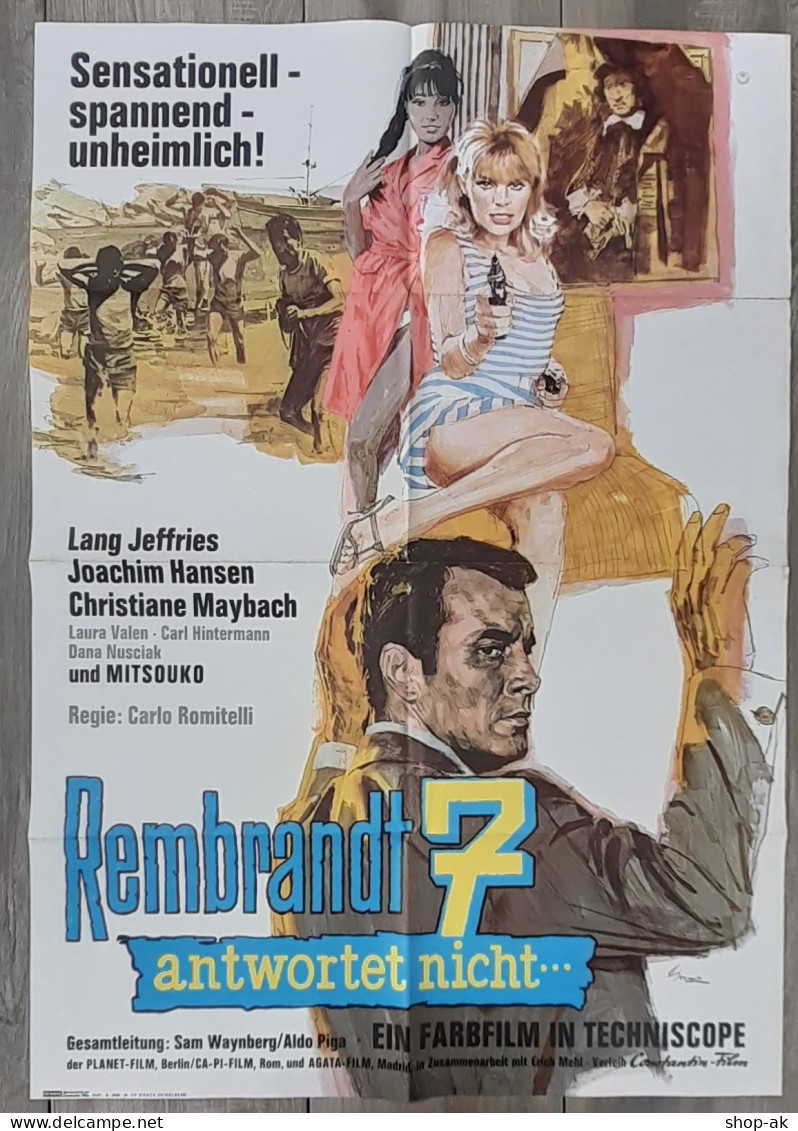 C4875/ Kinoplakat Rembrandt 7 Antwortet Nicht..  Lang Jeffries Movie Poster  - Affiches & Posters