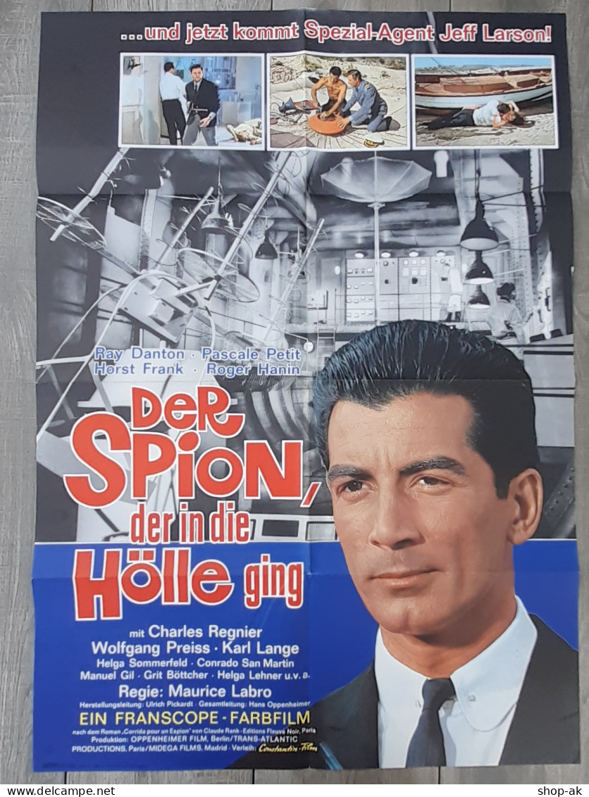 C4867/ Kinoplakat Der Spion Der In Die Hölle Ging Ray Danton, Movie Poster - Affiches & Posters