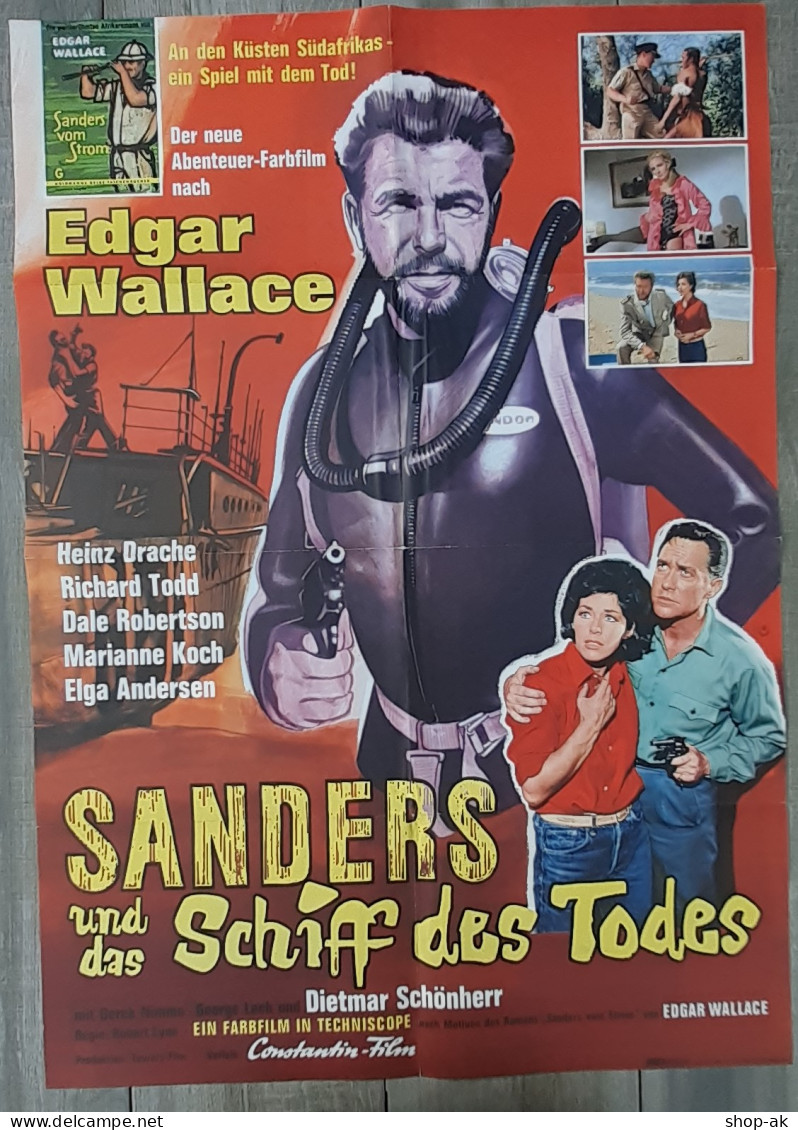 C4879/ Kinoplakat Edgar Wallace Sanders Und Das Schiff Des Todes Movie Poster  - Affiches & Posters