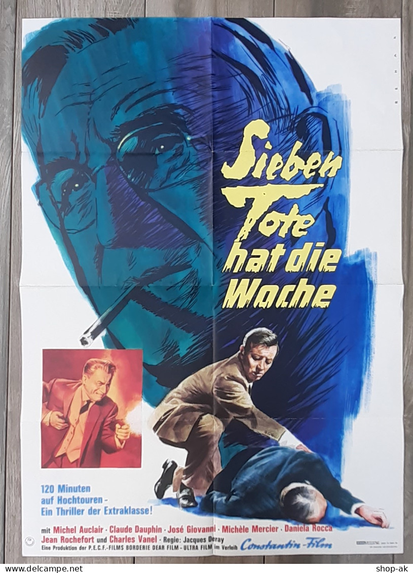 C4890/ Kinoplakat Sieben Tote Hat Die Woche - Michel Auclair Movie Poster - Affiches & Posters