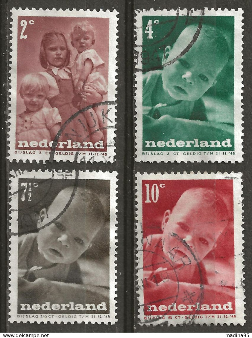 PAYS-BAS: Obl., N° YT 483 à 486, TB - Used Stamps